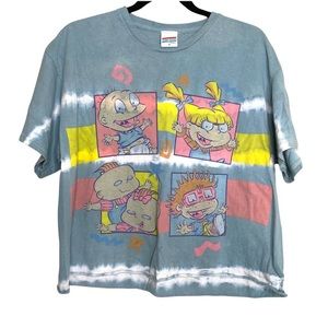 JUNK FOOD CLOTHING TOP | Junk Food Tees Tie Dye Rug Rats tee shirt